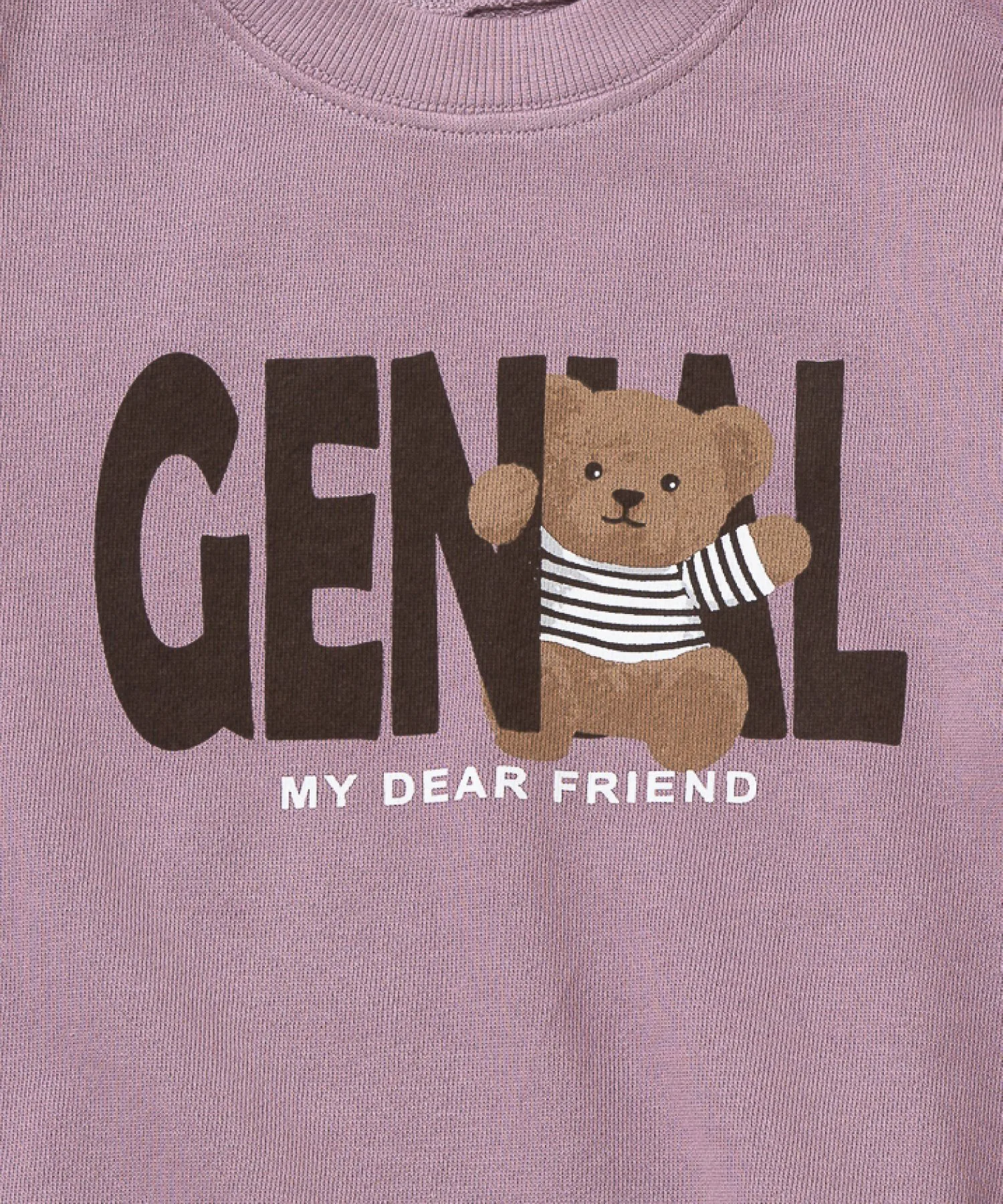 Толстовка с принтом Ever Closet, Lavender (bear logo) — фото 3