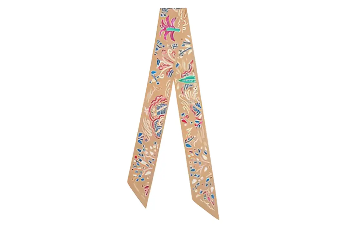 Шелковый шарф Unisex Multicolor HERMES — фото 2