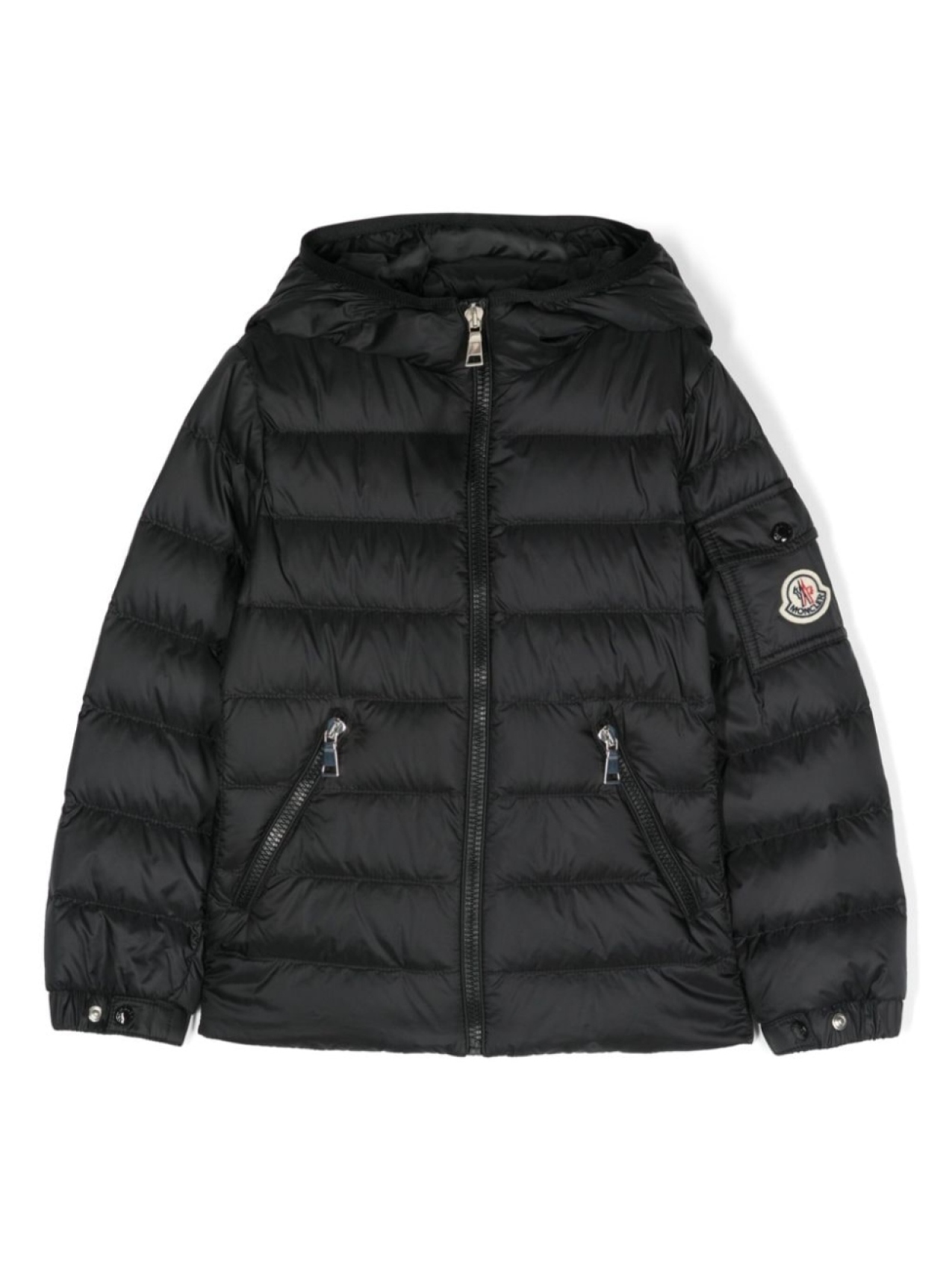 

Moncler Enfant пуховик с логотипом, черный