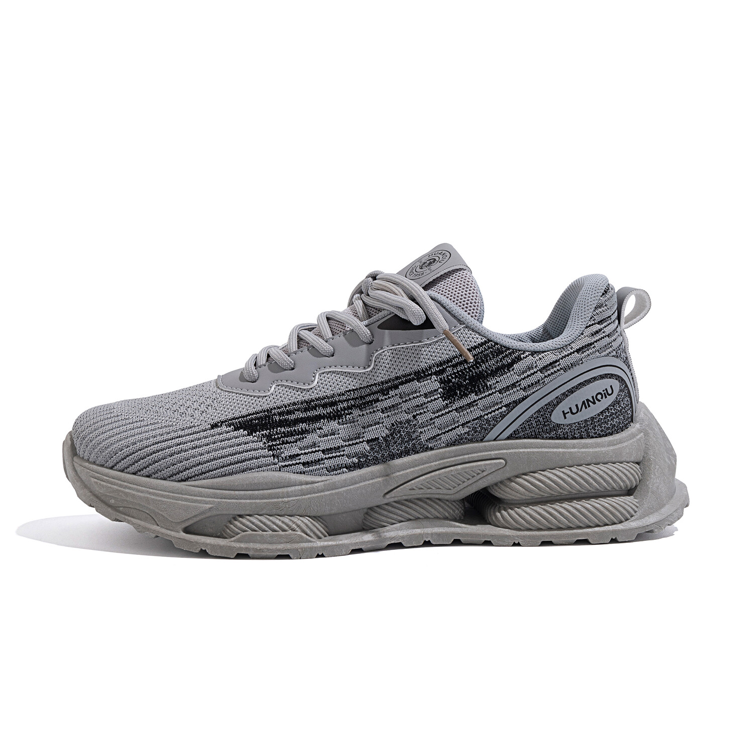 

Кроссовки HUANQIU Chunky Sneakers Men Low-top Gray/Black, серый/черный