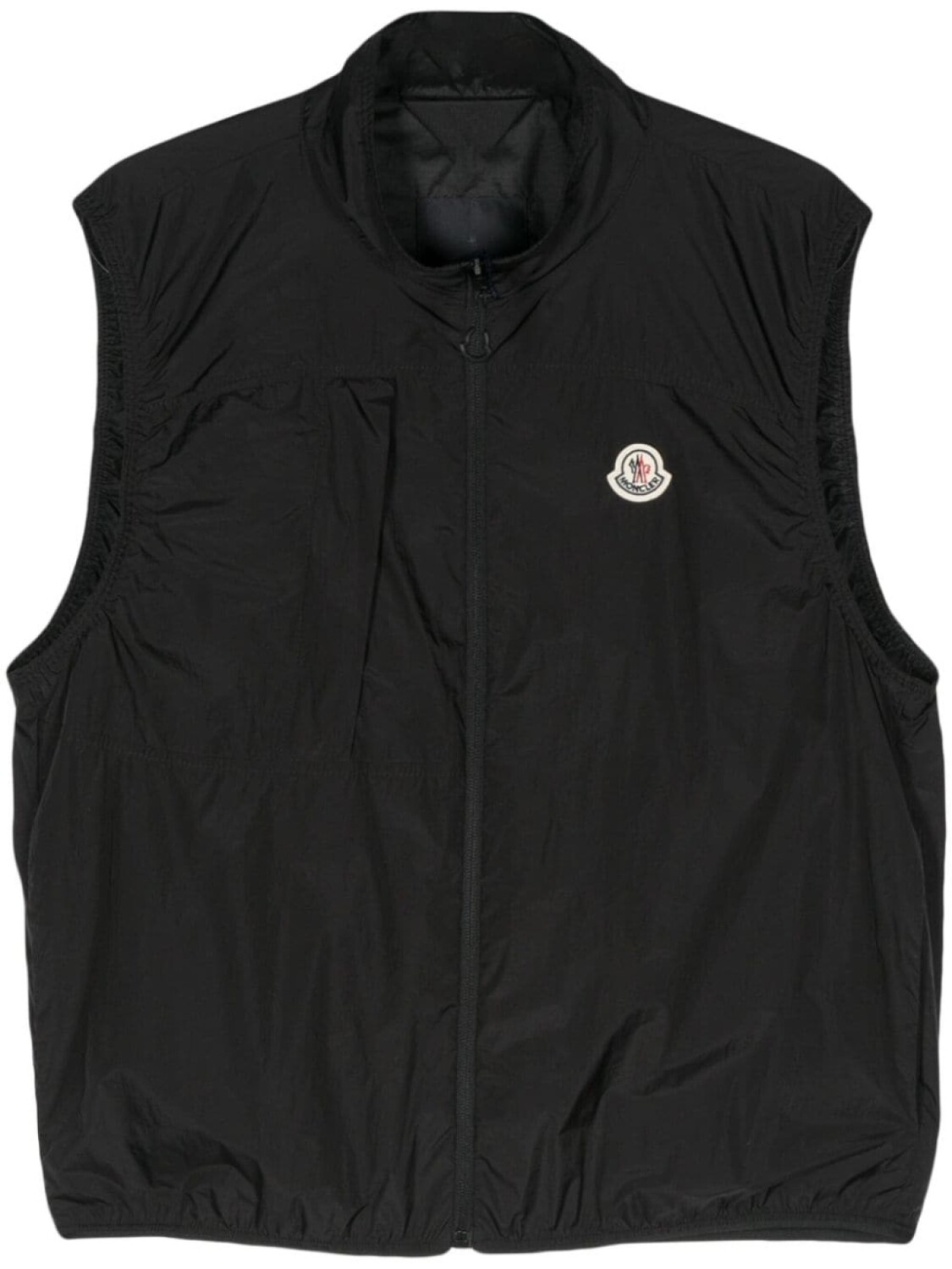 

Moncler жилет Arashi с нашивкой-логотипом, черный