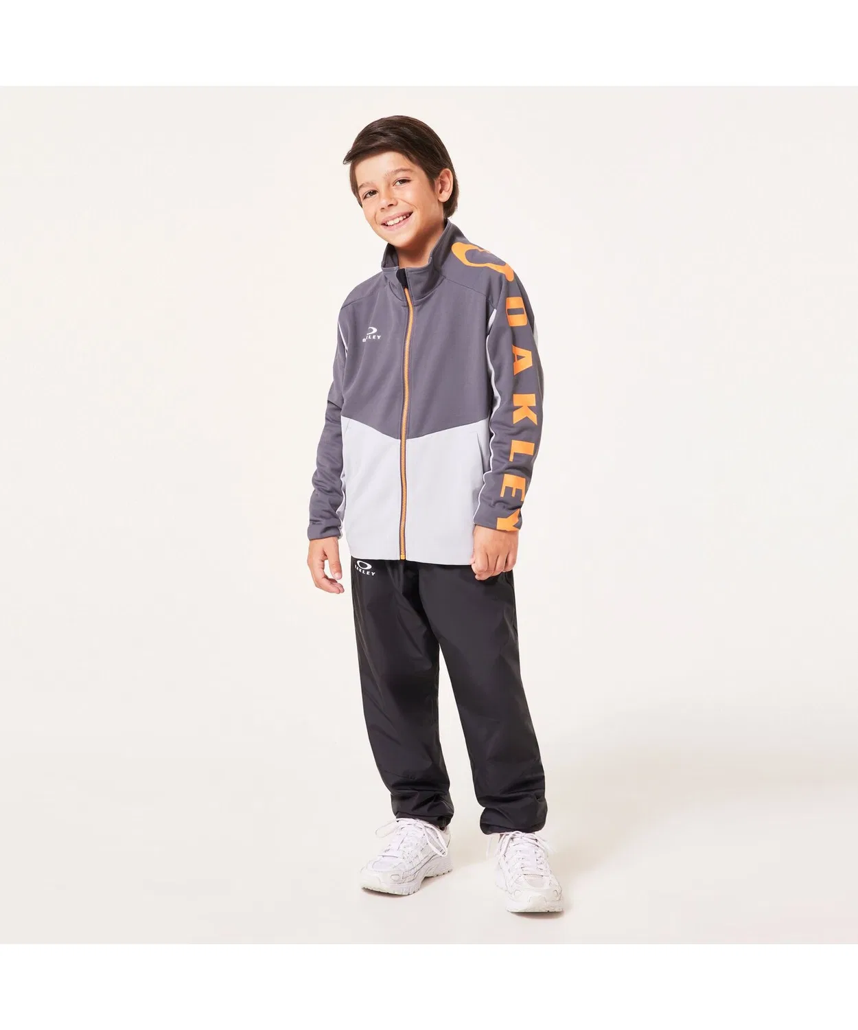 Куртка-джерси OAKLEY Ytr Tech Jersey Jacket 8.0 для детей, полиэстер, серая — фото 3