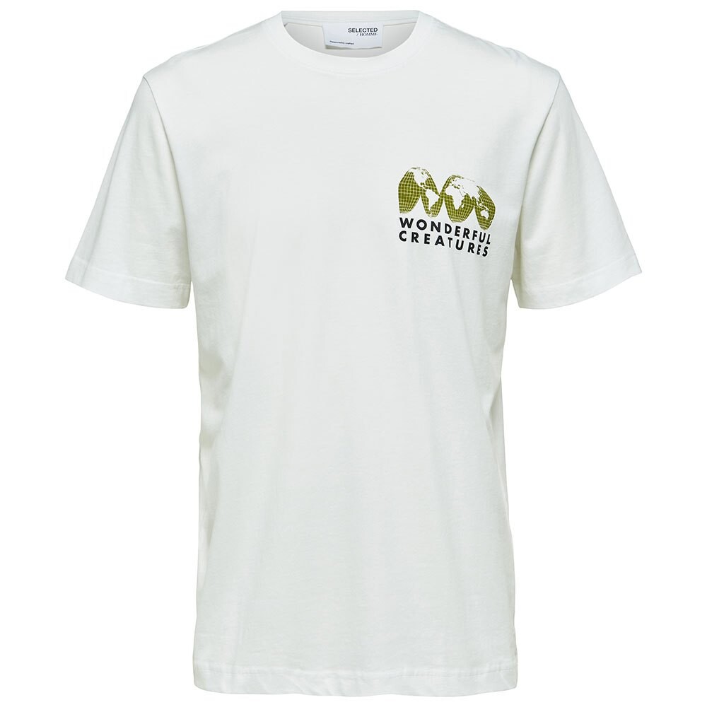 

Футболка Selected Relaxed Joey Short Sleeve O Neck, белый