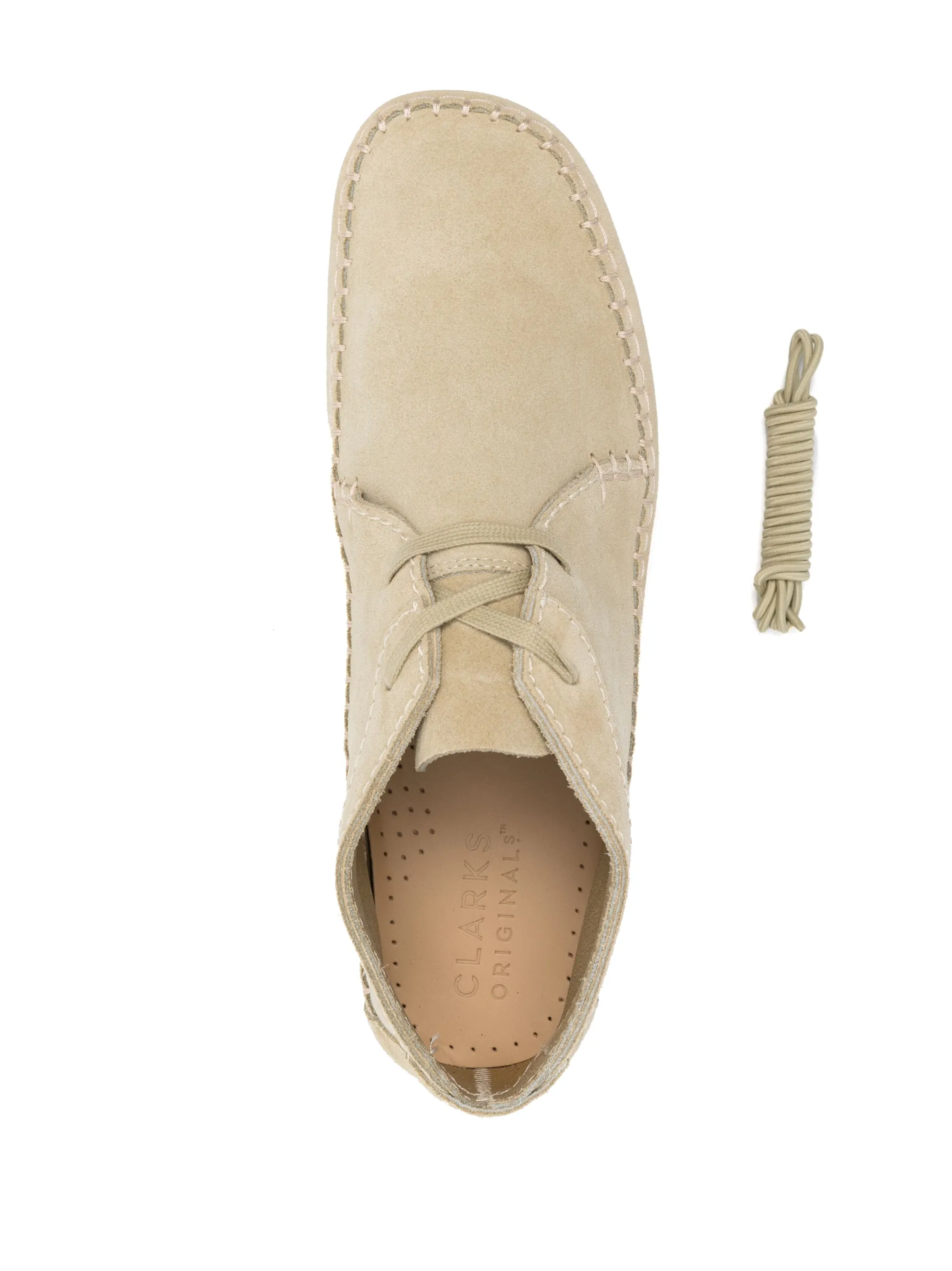 Ботинки на шнуровке Clarks Originals, бежевый — фото 4