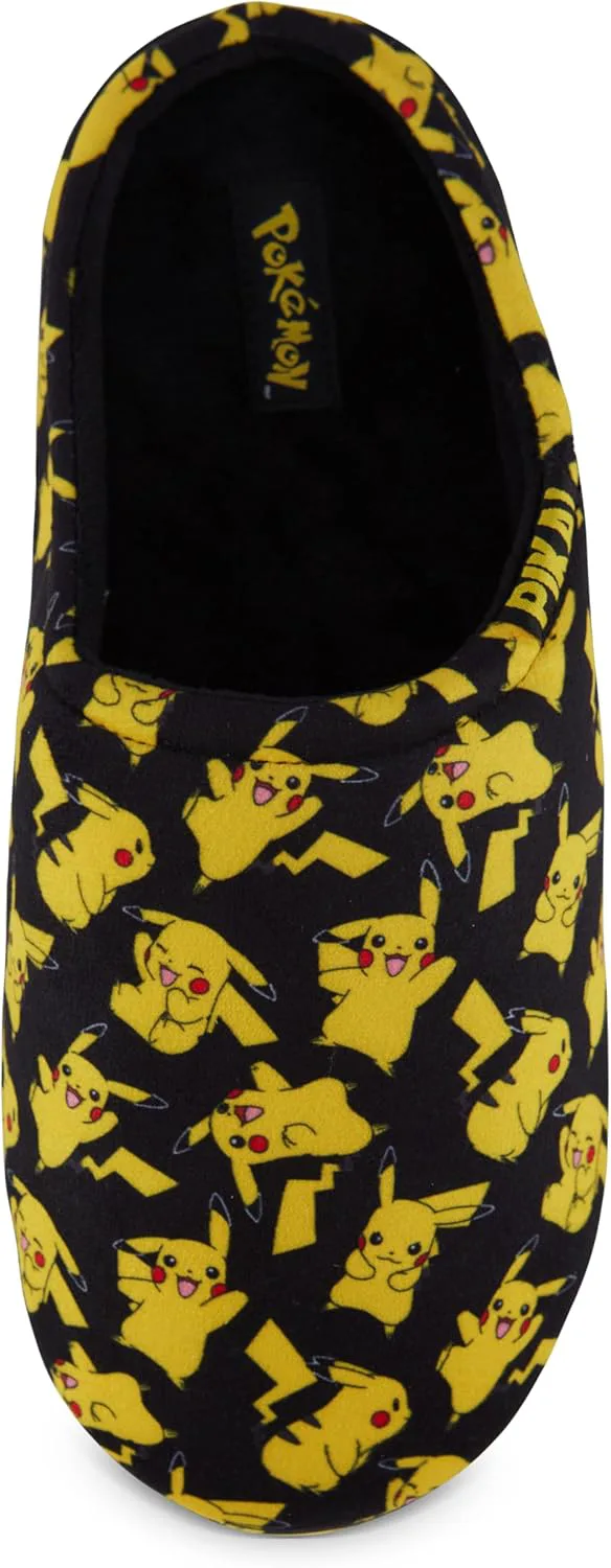 Мужские шлепанцы Pokemon с Пикачу - классические мягкие домашние тапочки Pokémon, желтый — фото 4