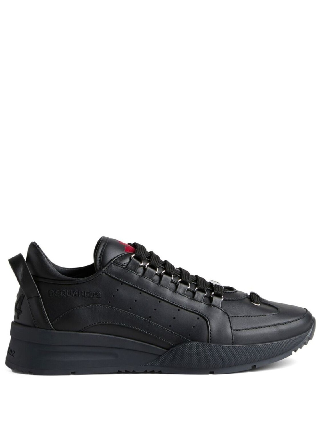 

Dsquared2 low-top leather sneakers, черный, Серый, Dsquared2 low-top leather sneakers, черный