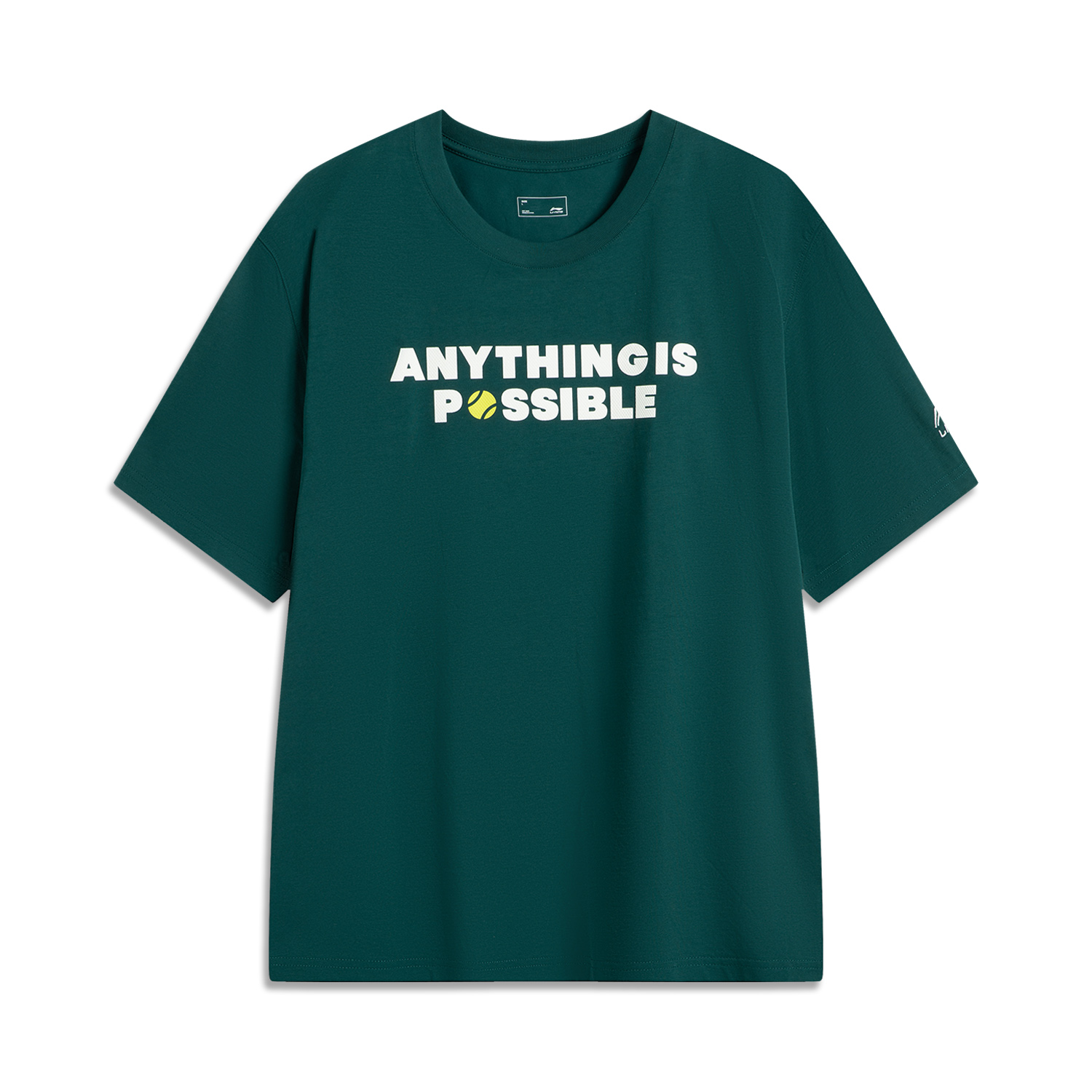 

LINING Футболка Sports Trend Series мужская dark reef green, Зеленый, LINING Футболка Sports Trend Series мужская dark reef green