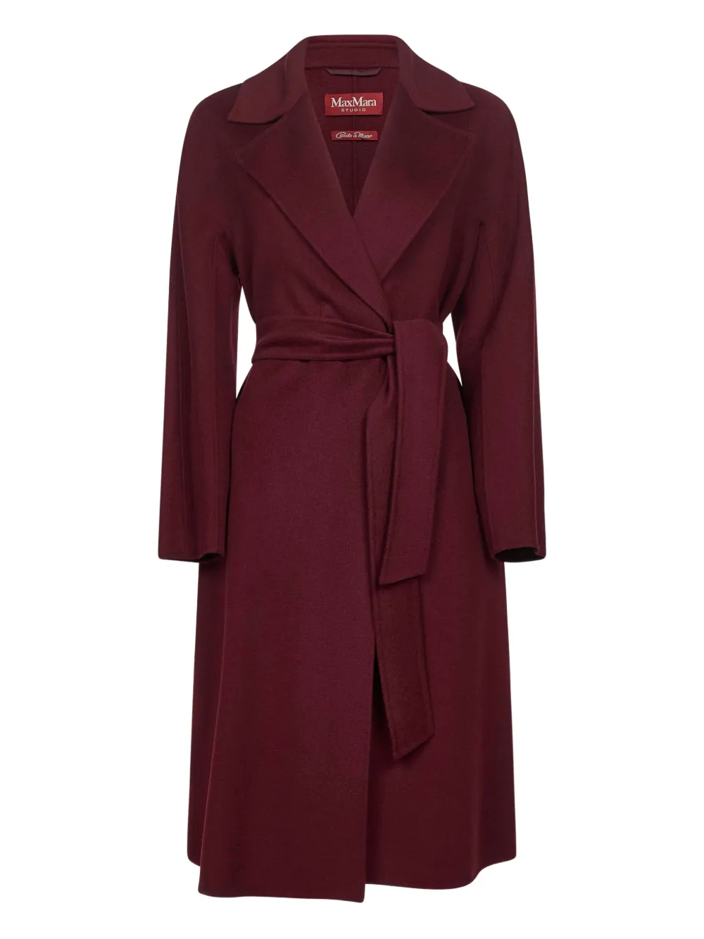

Пальто с поясом MAX MARA, красный