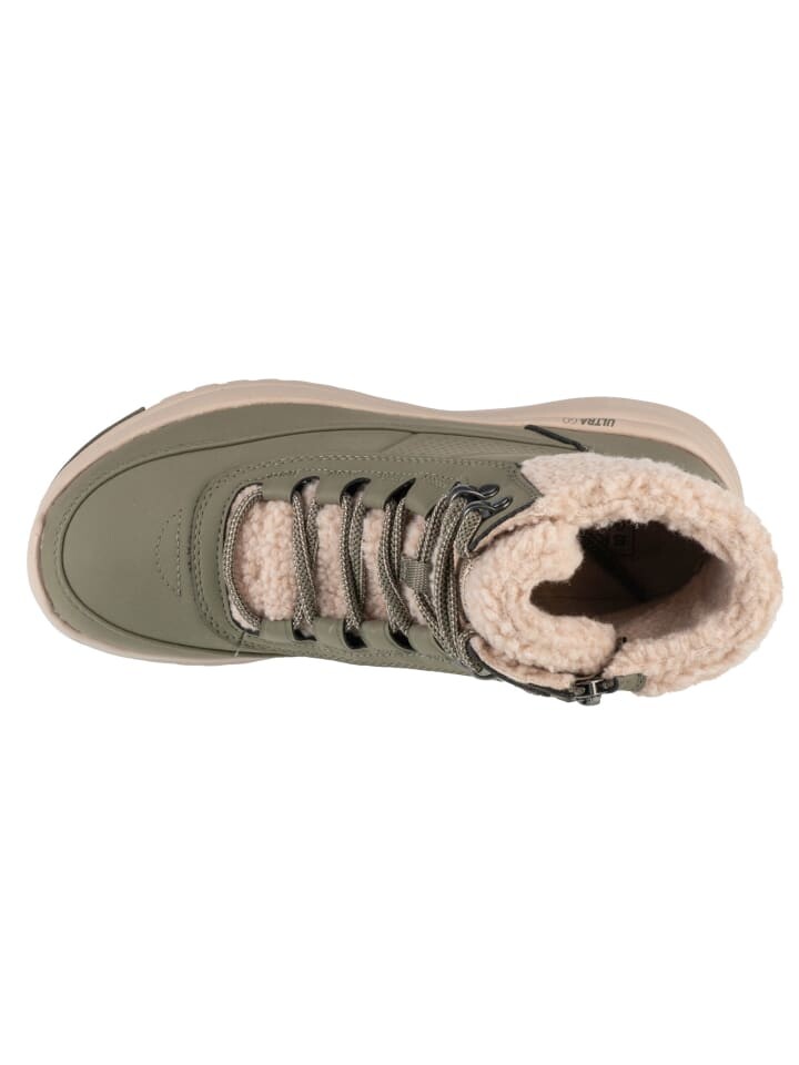Ботинки женские Skechers On-The-Go Stellar зимние из искусственного материала, зеленый — фото 3