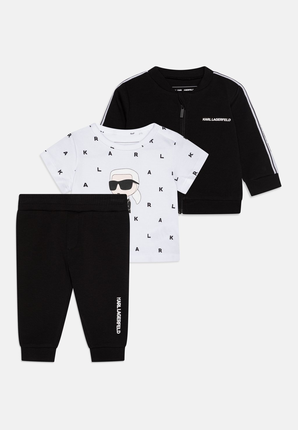 

Толстовка на молнии TRACK SUIT UNISEX SET KARL LAGERFELD KIDS, черный