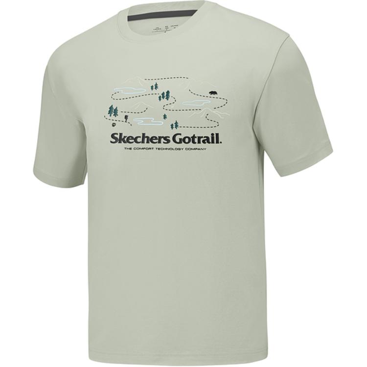 

Skechers Футболка GO DRI Unisex Seaweed Gray Green, Зеленый, Skechers Футболка GO DRI Unisex Seaweed Gray Green