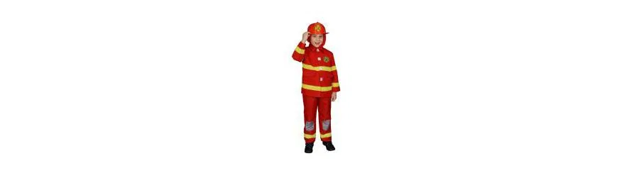 Детский костюм пожарного: куртка, брюки и капюшон Dress Up America, красный — фото 3