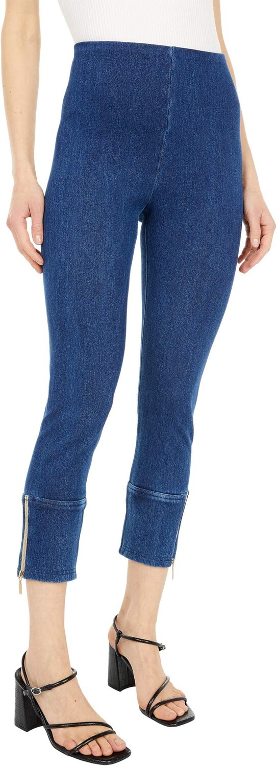 

Джинсы Lysse Kira Crop Knit Denim Leggings, цвет Mid Wash