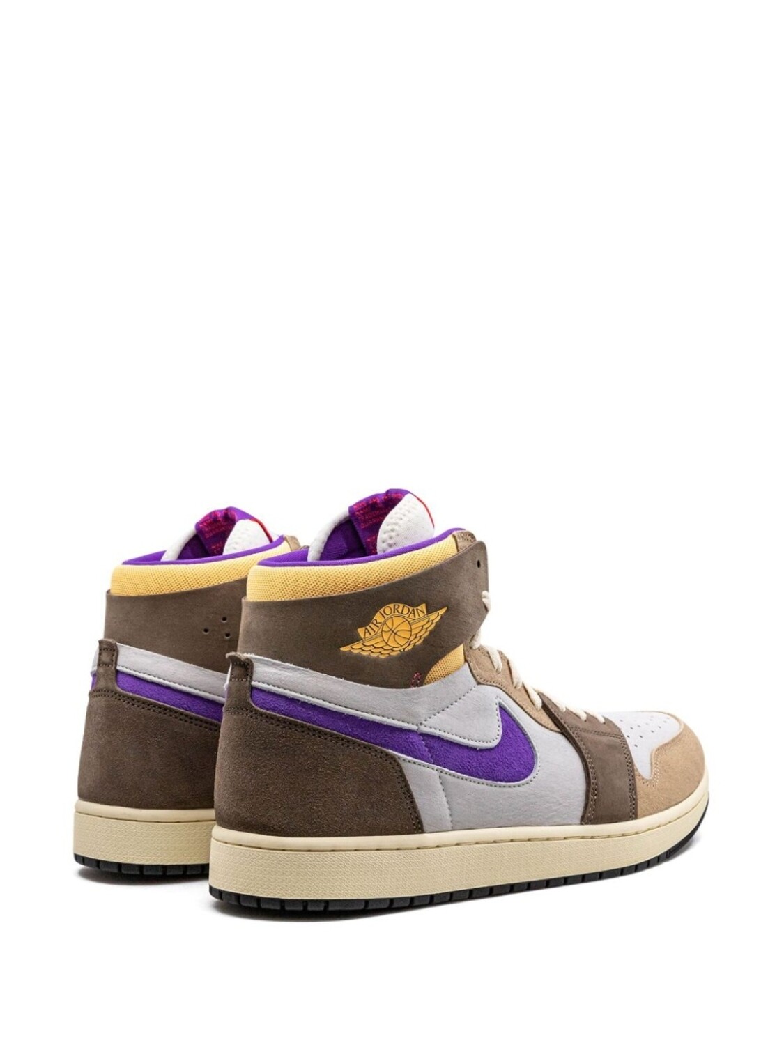 Jordan кроссовки Air Jordan 1 High Zoom Air CMFT 2 Palomino/Wild Berry, коричневый — фото 3