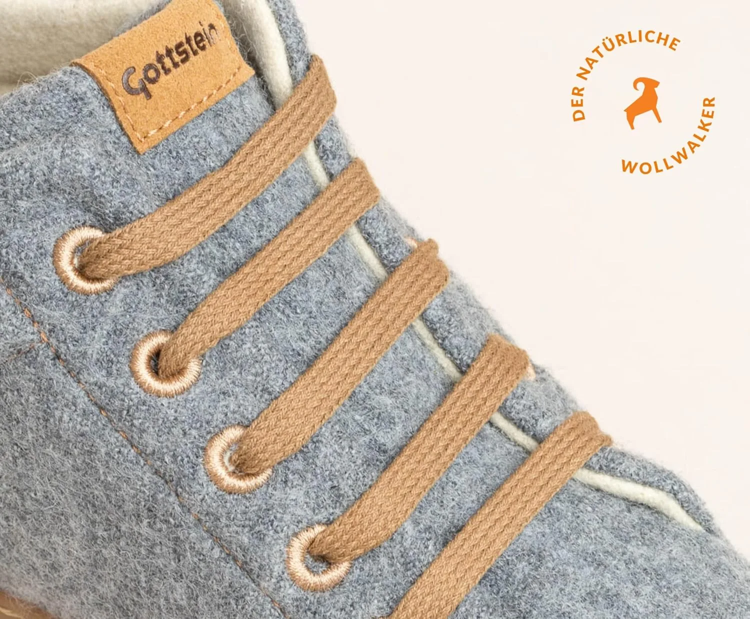 Кроссовки Gottstein Wool Walker 103 для мужчин и женщин - Стильные ботинки из высококачественной шерсти - Внешний материал: 100% натуральная шерсть - Резиновая подошва | Шерстяные кроссовки, серый — фото 2