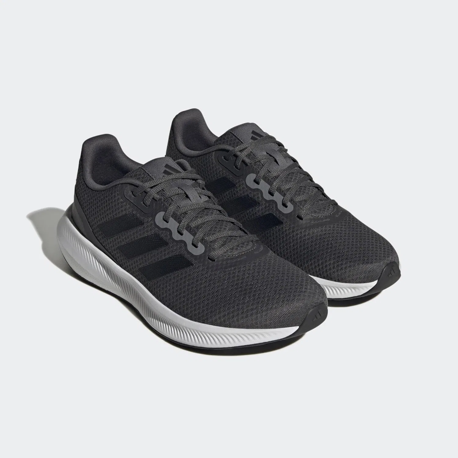 Мужские беговые кроссовки Adidas Runfalcon Wide 3, Grey Six Core Black Carbon — фото 3