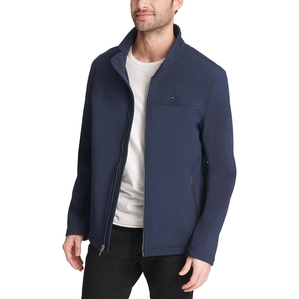 

Куртка из софтшелла с воротником-стойкой Big & Tall Tommy Hilfiger, цвет Midnight, Синий, Куртка из софтшелла с воротником-стойкой Big & Tall Tommy Hilfiger, цвет Midnight