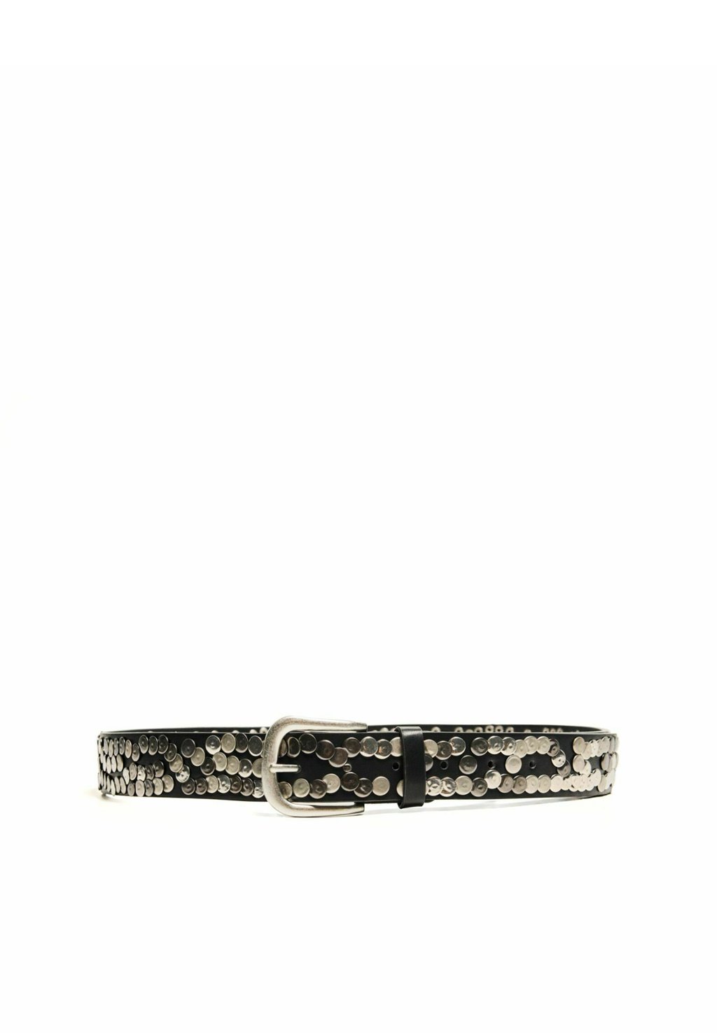 

Пояс WIDE STUDDED Bershka, черный