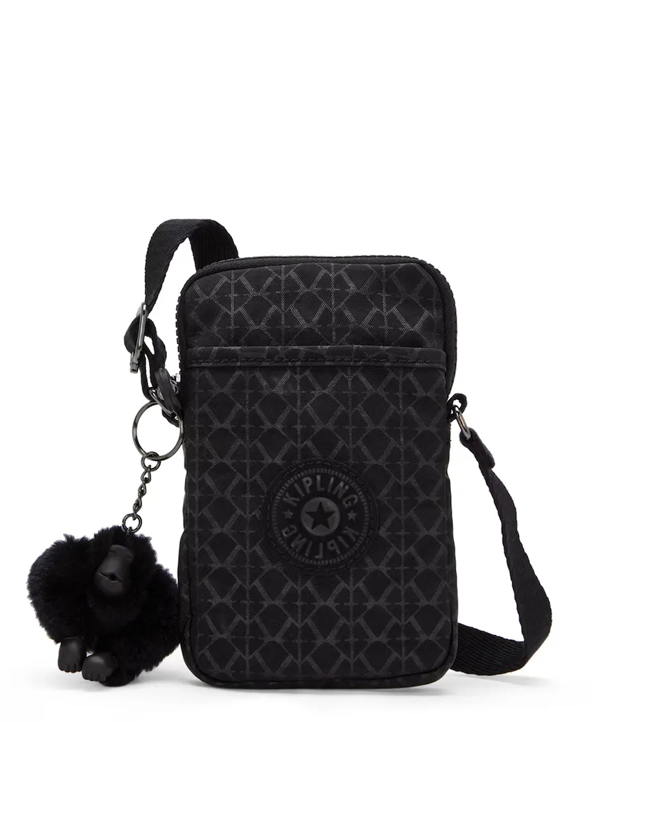 

Сумка для телефона Tally с черным принтом и застежкой-молнией Kipling, черный