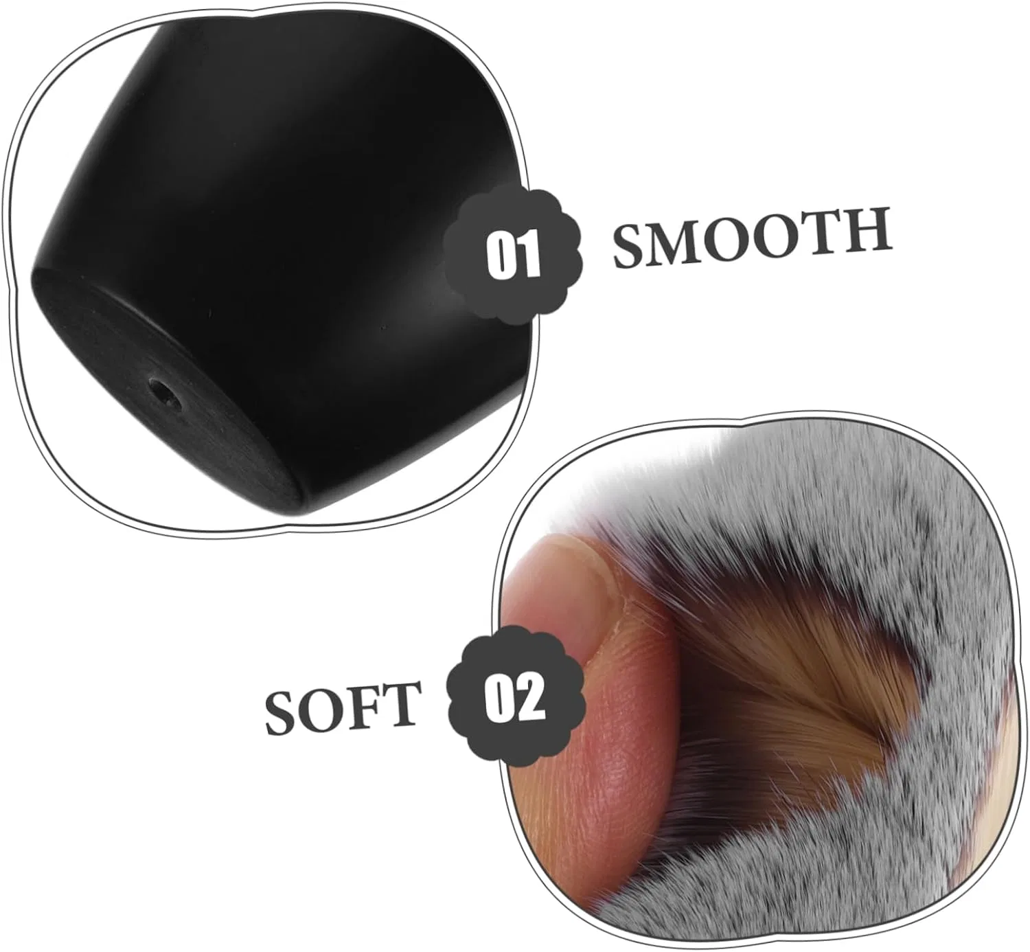 Кисть для лица Motion Brush DECORNIJIA, черная — фото 3