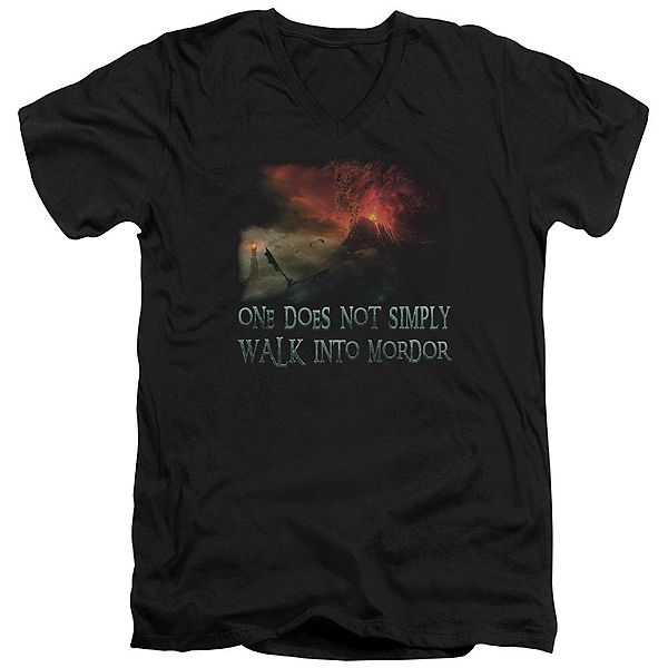 

Футболка V-образного выреза Lord of the Rings Walk in Mordor Licensed Character