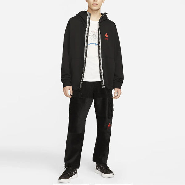 Брюки men's corduroy cargo casual straight long pants/trousers black Nike, черный — фото 3