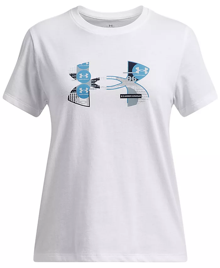 

Футболка с крупным логотипом Big Girls Big Logo Fill Graphic Under Armour, белый