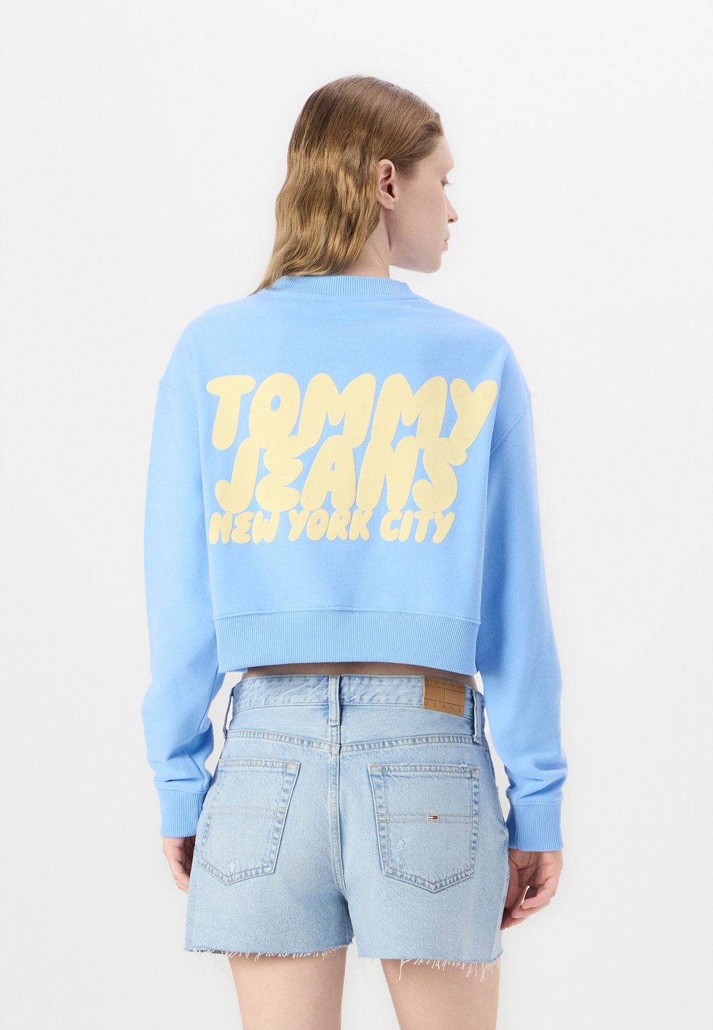 

Толстовка BUBBLE CREW Tommy Jeans, светло-голубой