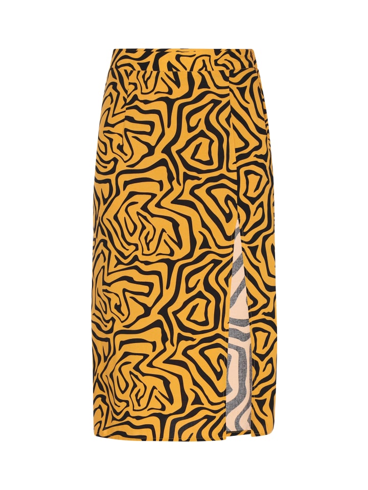 

Юбка до колена myMo ROCKS, цвет mustard black