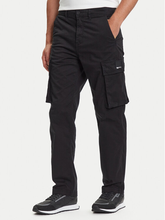 

Брюки из ткани regular fit A3M10085 Karl Lagerfeld Jeans, чёрный