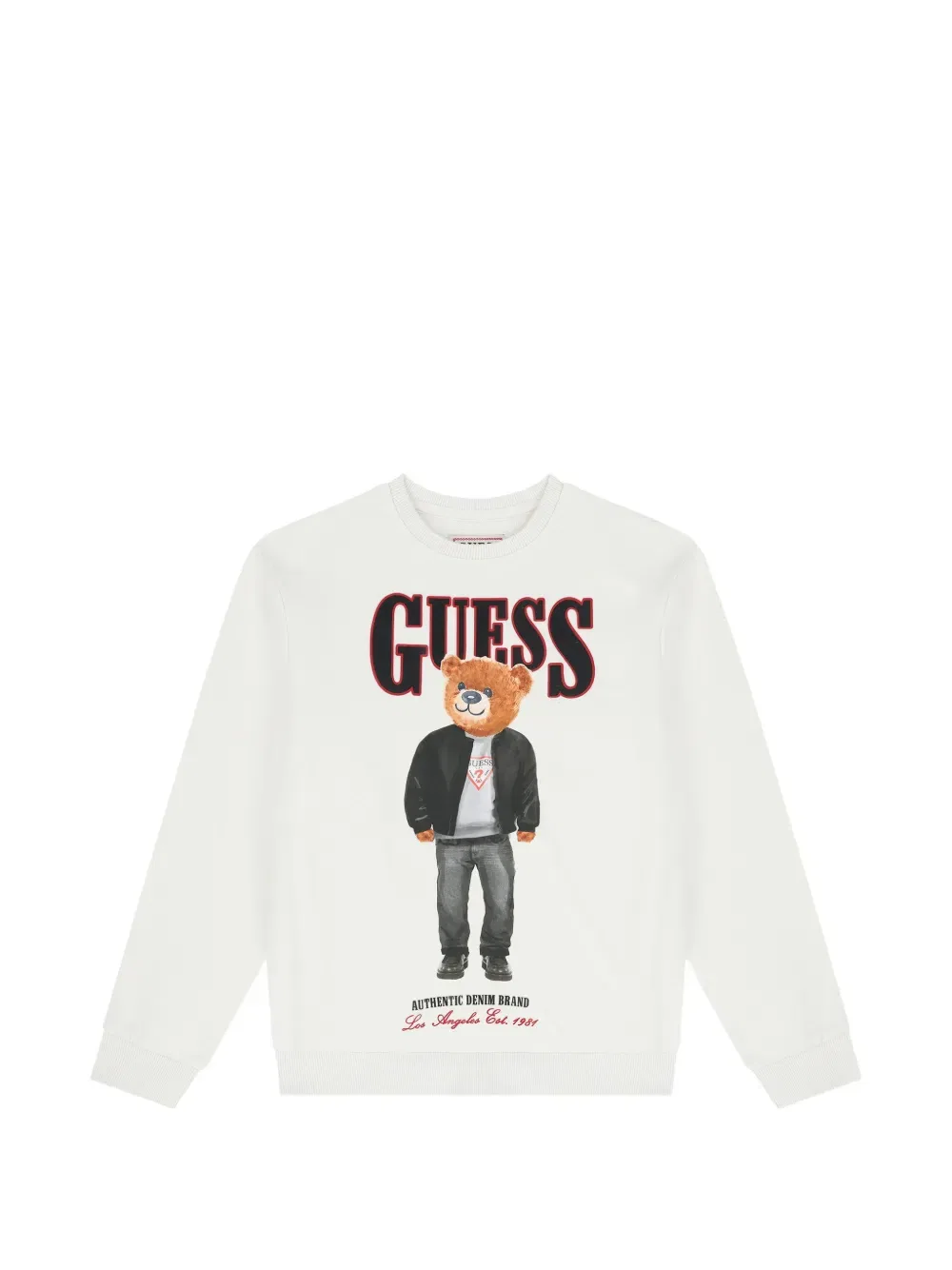 Толстовка с изображением плюшевого мишки Guess Kids, белый