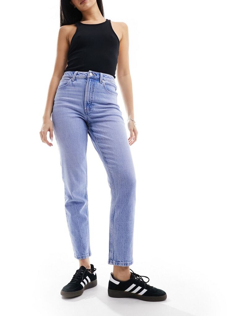 

Ярко-синие узкие джинсы Mom ASOS DESIGN