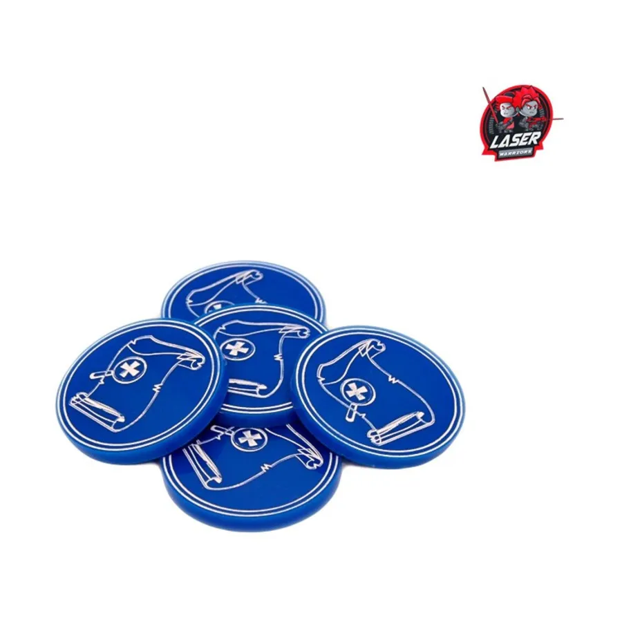 

Маркеры целей — пергамент, Laser Warriors - Markers & Tokens