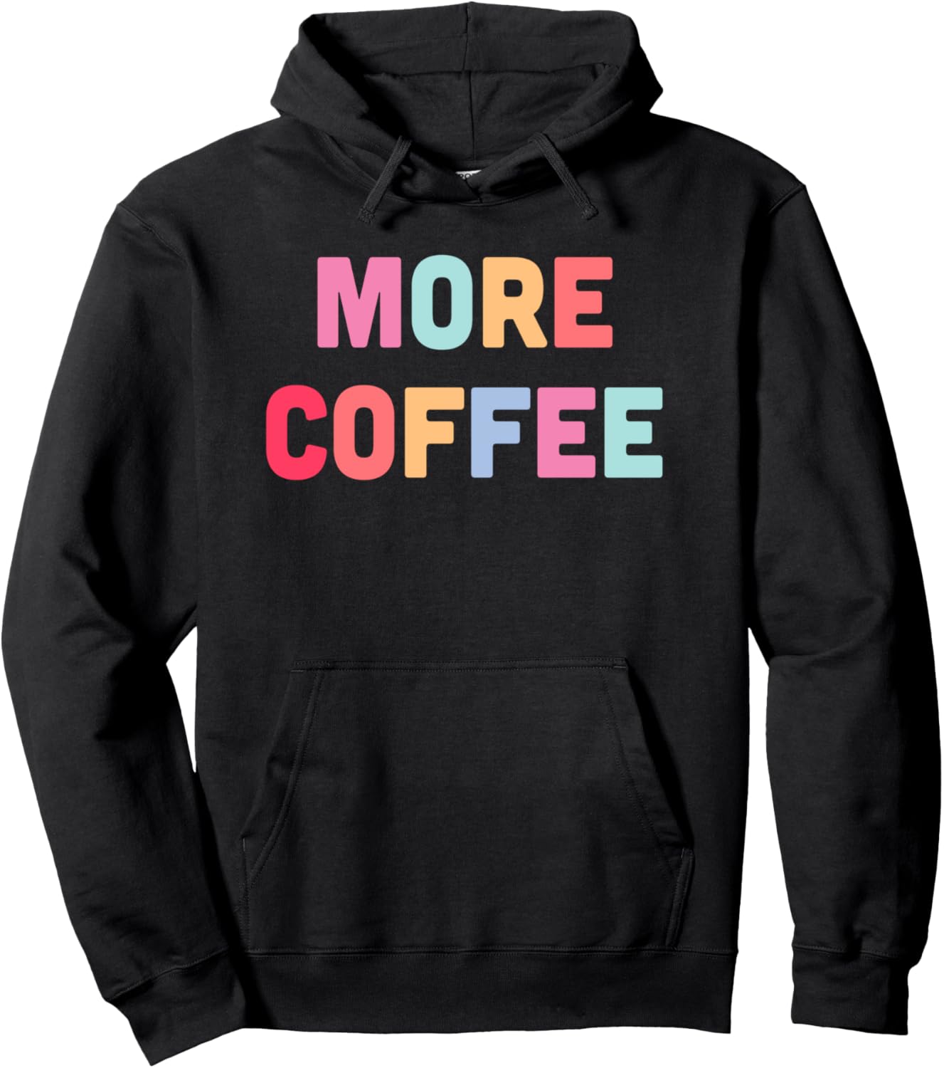 

Худи More Coffee с радужным текстом, черная Trendy Apparel, Черный, Худи More Coffee с радужным текстом, черная Trendy Apparel