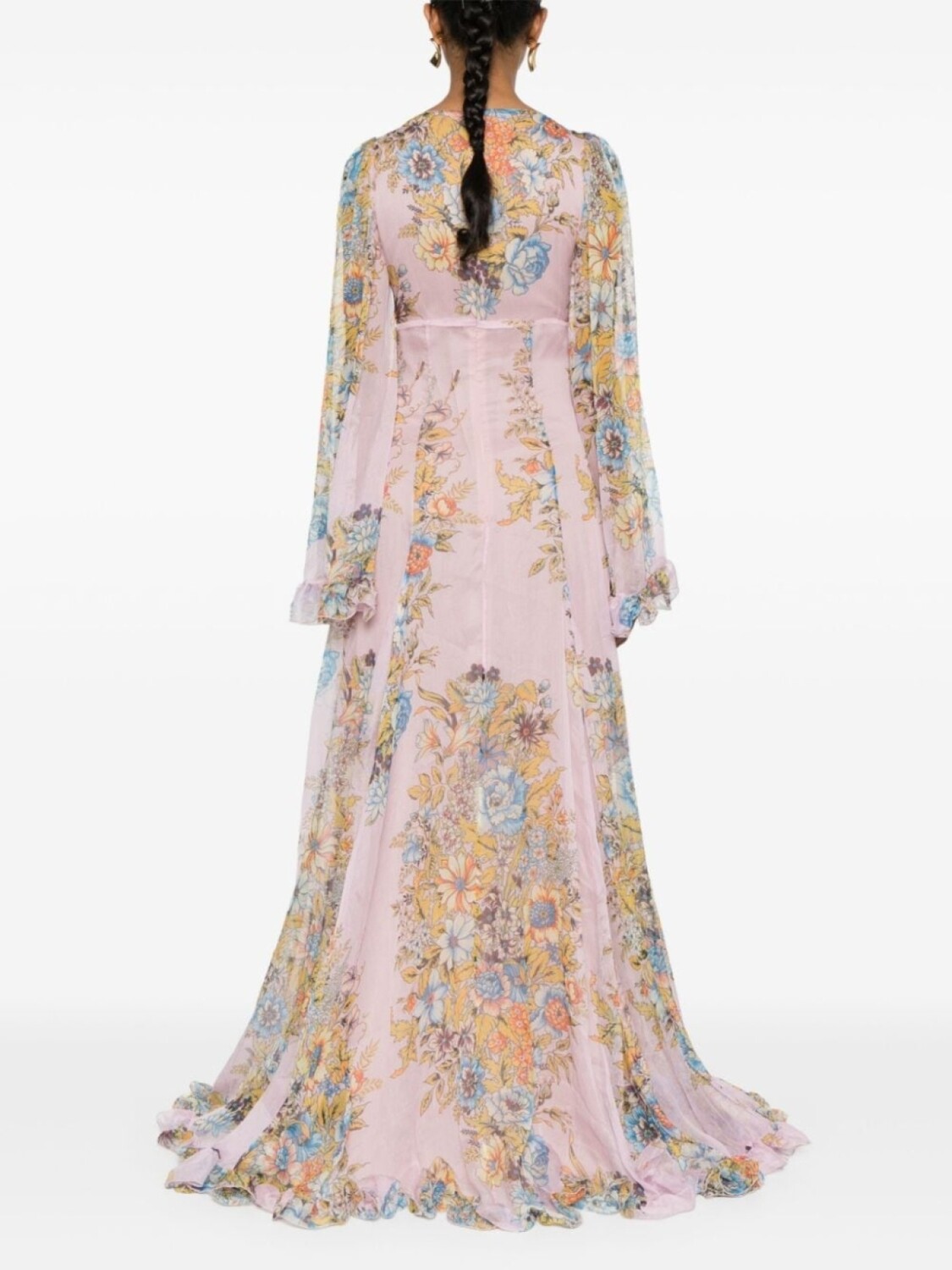 

ETRO платье макси с цветочным принтом, розовый