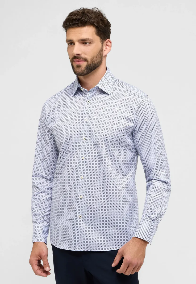 

Рубашка Eterna с длинными рукавами "MODERN FIT", синий