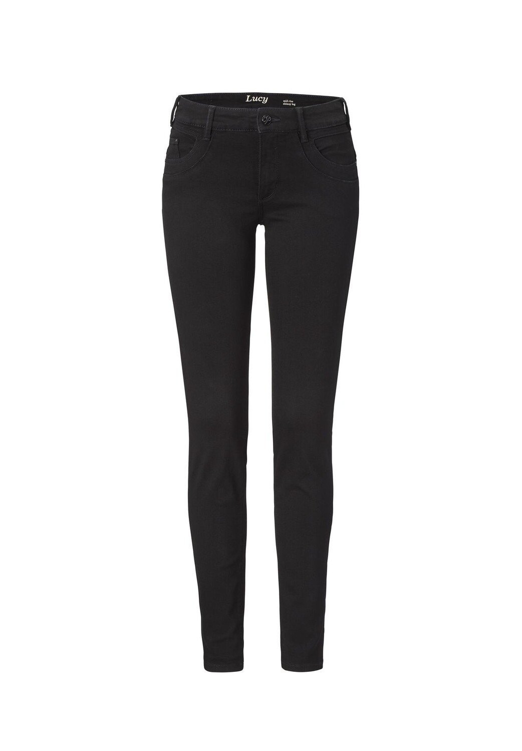 

Джинсы скинни из денима LUCY PADDOCK'S, цвет Black Black