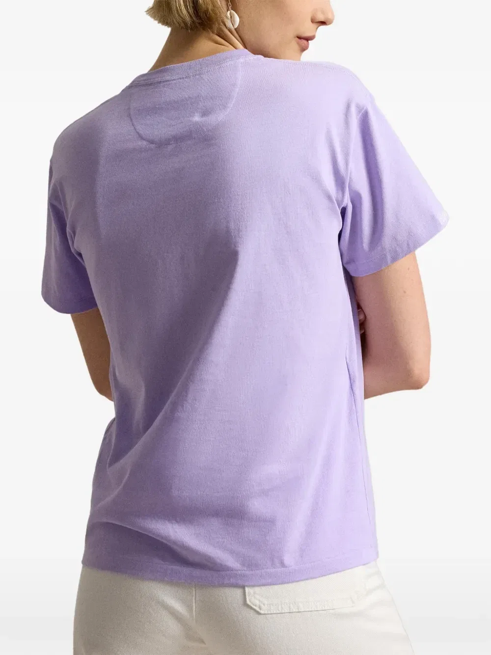 Футболка Wimbledon с вышивкой POLO RALPH LAUREN, фиолетовый — фото 4