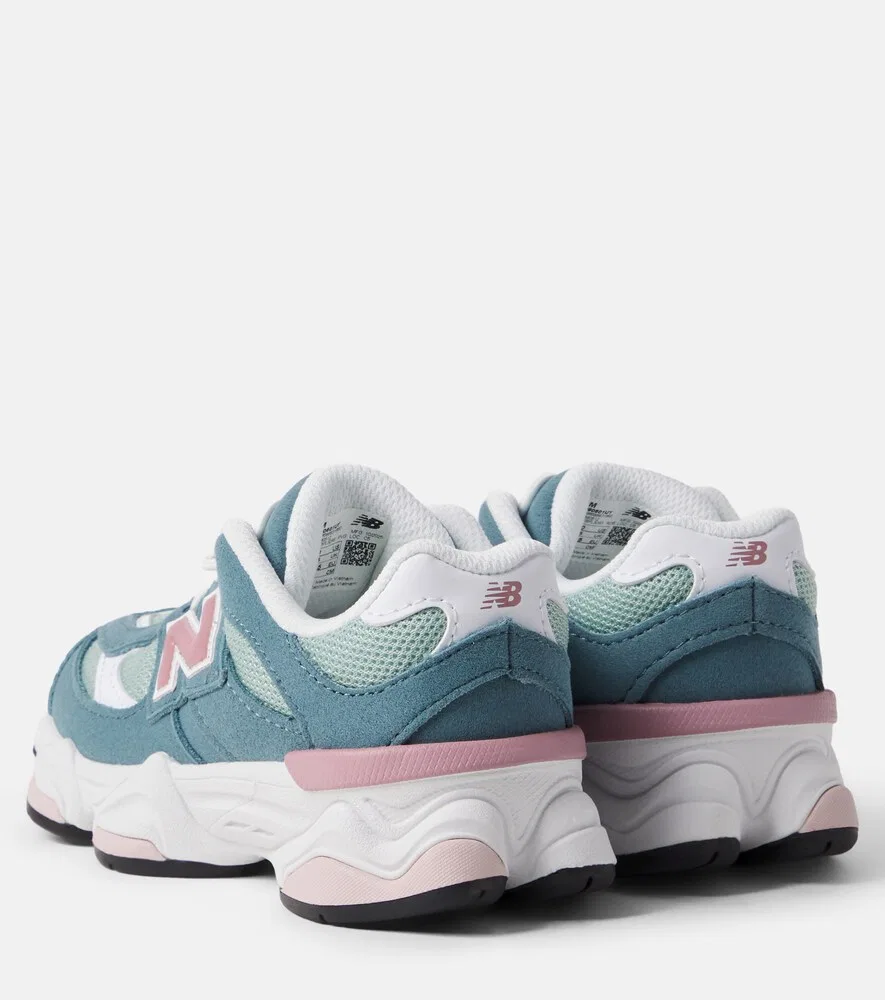Кроссовки 9060 с замшевой отделкой New Balance Kids, синий — фото 2