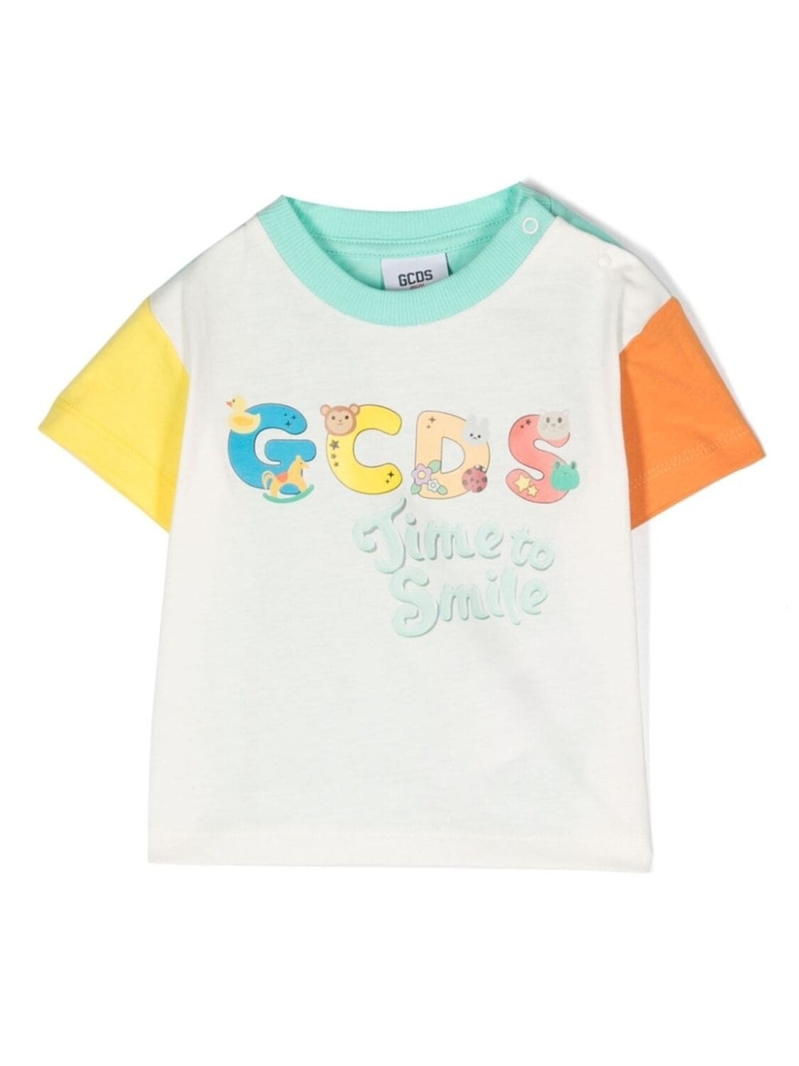 

Gcds Kids футболка с логотипом, зеленый