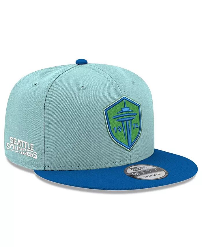 

Мужская бейсболка-кепка Aqua Seattle Sounders FC 2024 Jersey Hook 9FIFTY Snapback New Era