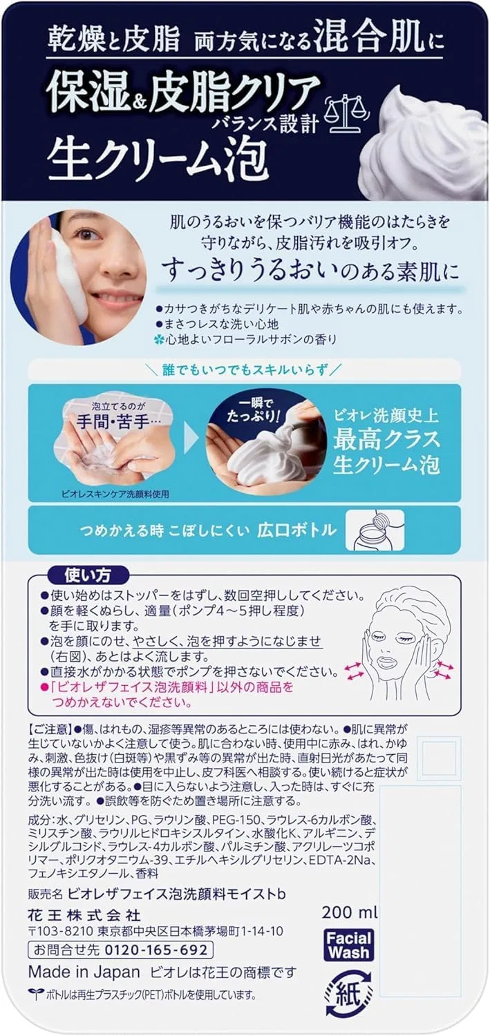Набор для ухода за кожей Kao Biore The Face Moist Body 200 мл, 24 шт. — фото 2