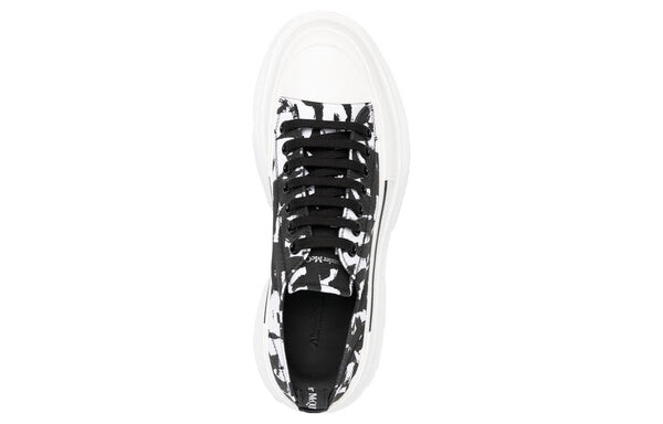 Кроссовки tread slick sneakers 'black white cream' Alexander Mcqueen, черный — фото 4