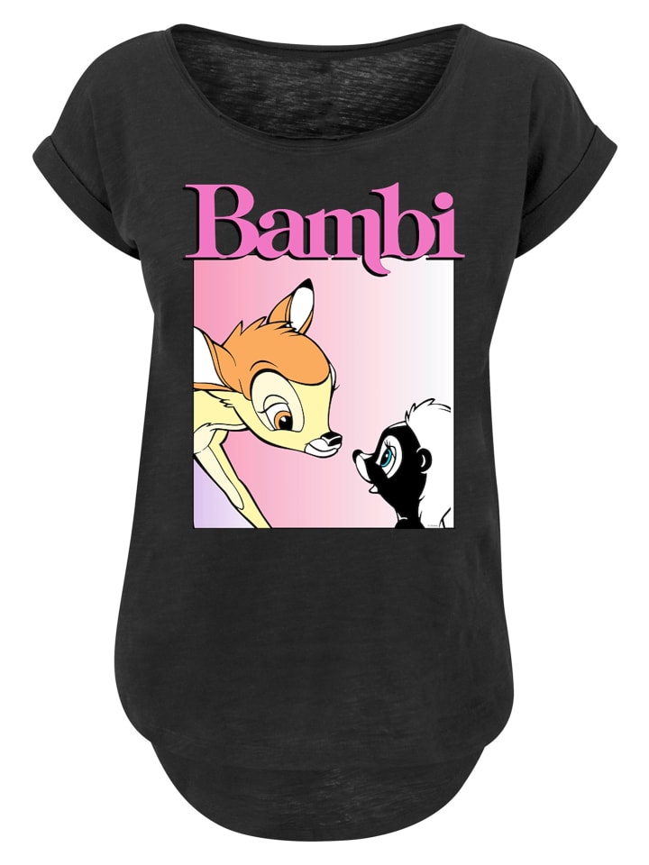 

Длинная футболка Bambi Nice To Meet You черного цвета F4NT4STIC, Черный, Длинная футболка Bambi Nice To Meet You черного цвета F4NT4STIC