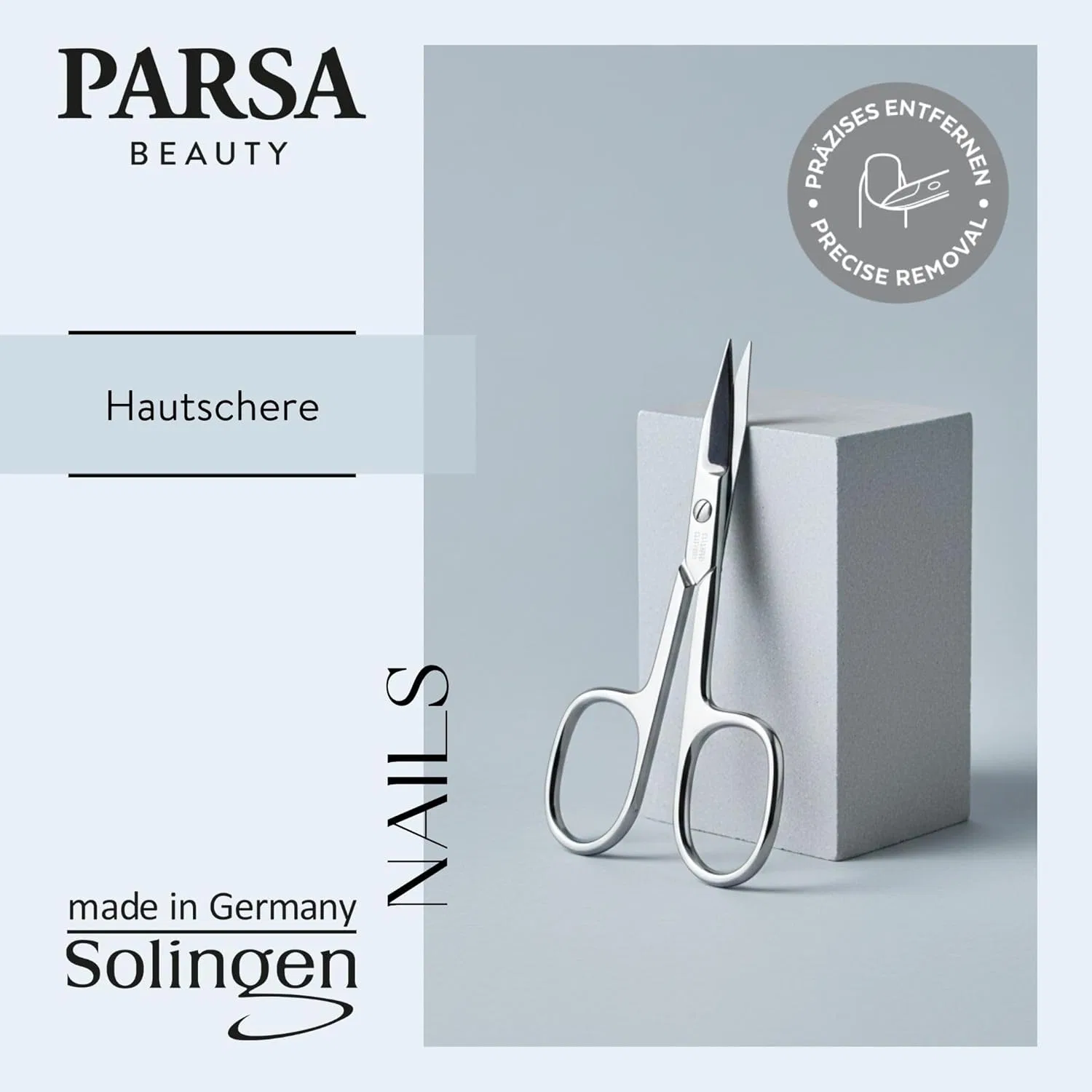 Маникюрные ножницы для кутикулы PARSA Beauty, изогнутые Parsa Beauty — фото 2