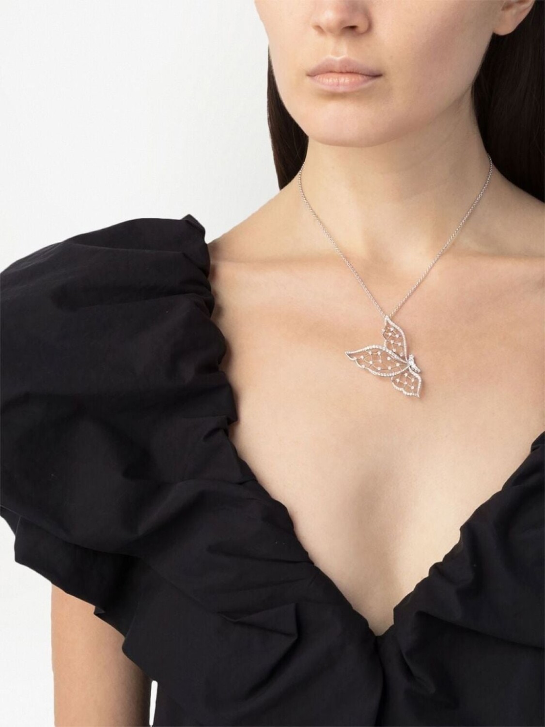 

Колье Light Wings из белого золота с бриллиантами LEO PIZZO, серебряный