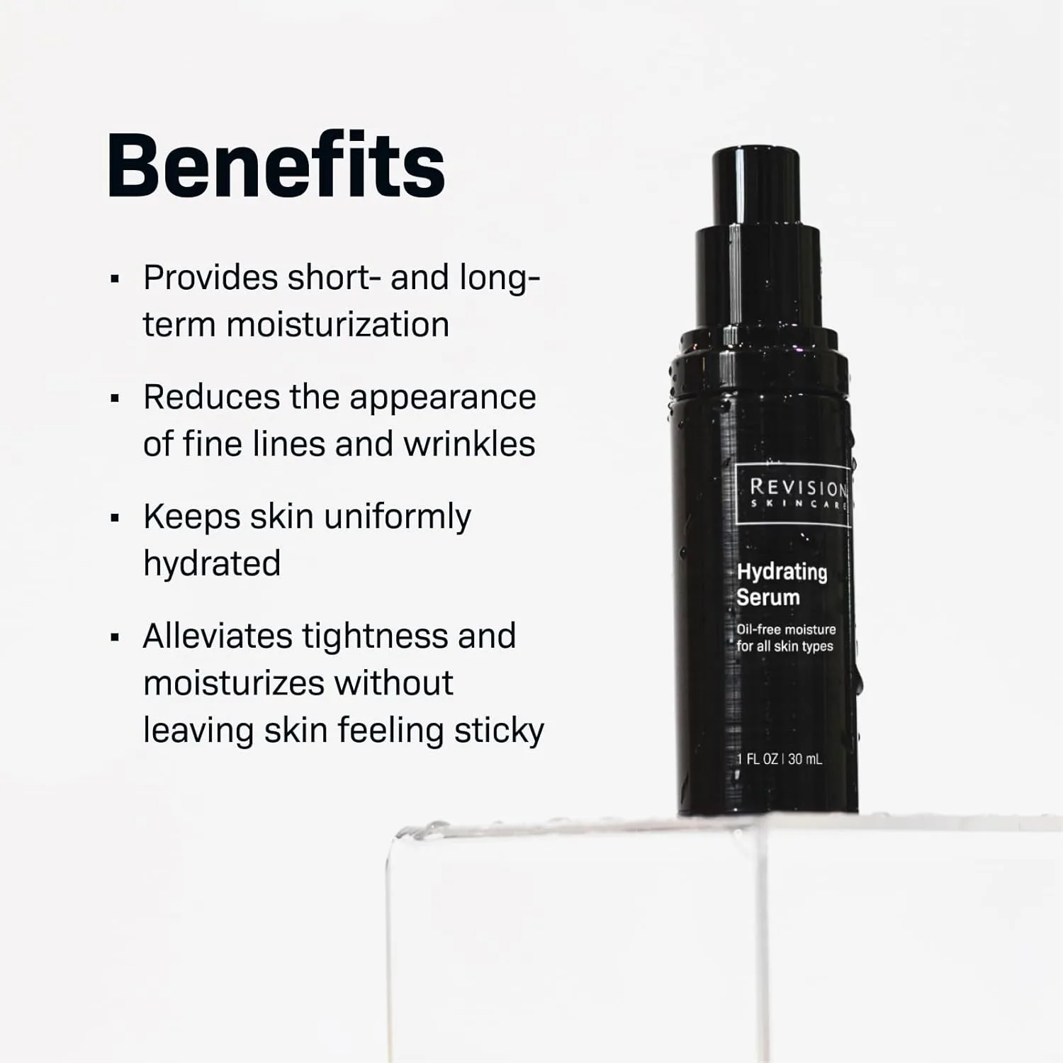 Сыворотка Revision Skincare — Увлажняющая , антивозрастная увлажняющая , формула без масел с двумя формами гиалуроновой, 29.6 мл — фото 3