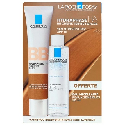 

Крем Hydraphase HA BB Cream SPF 15 40 мл с мицеллярной водой 50 мл La Roche-Posay