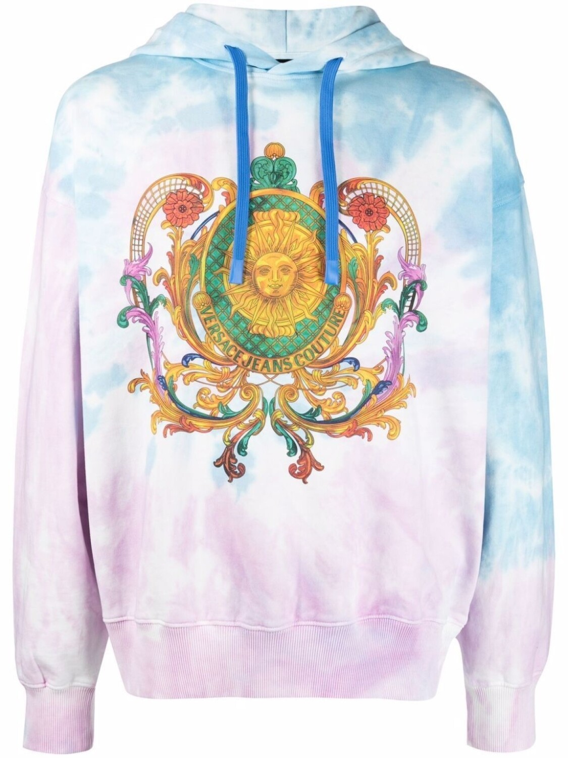 

Versace Jeans Couture худи с принтом Barocco, синий