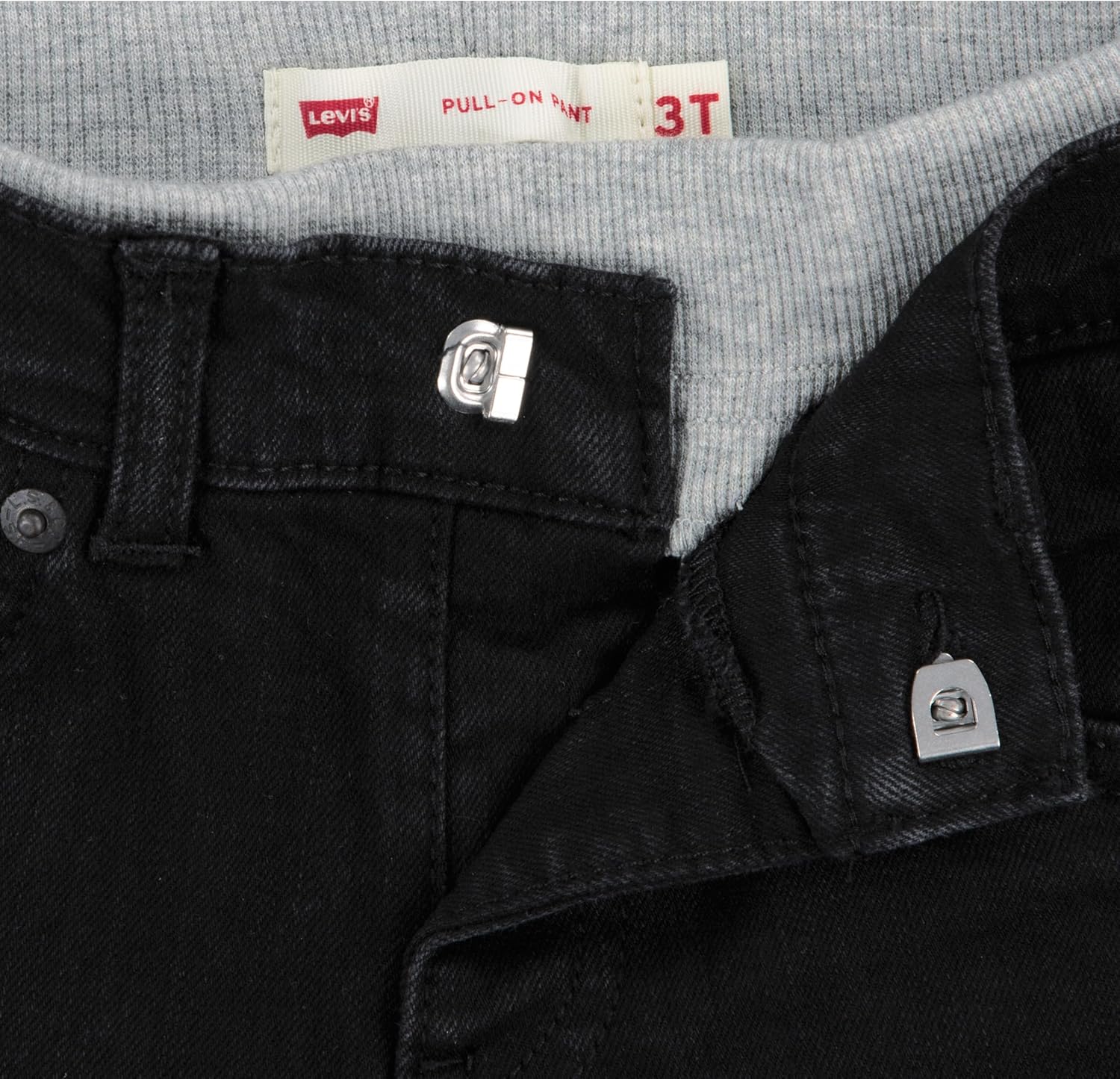 Джинсы Levi's Straight Fit для мальчиков и малышей, Black Stretch/Straight — фото 3